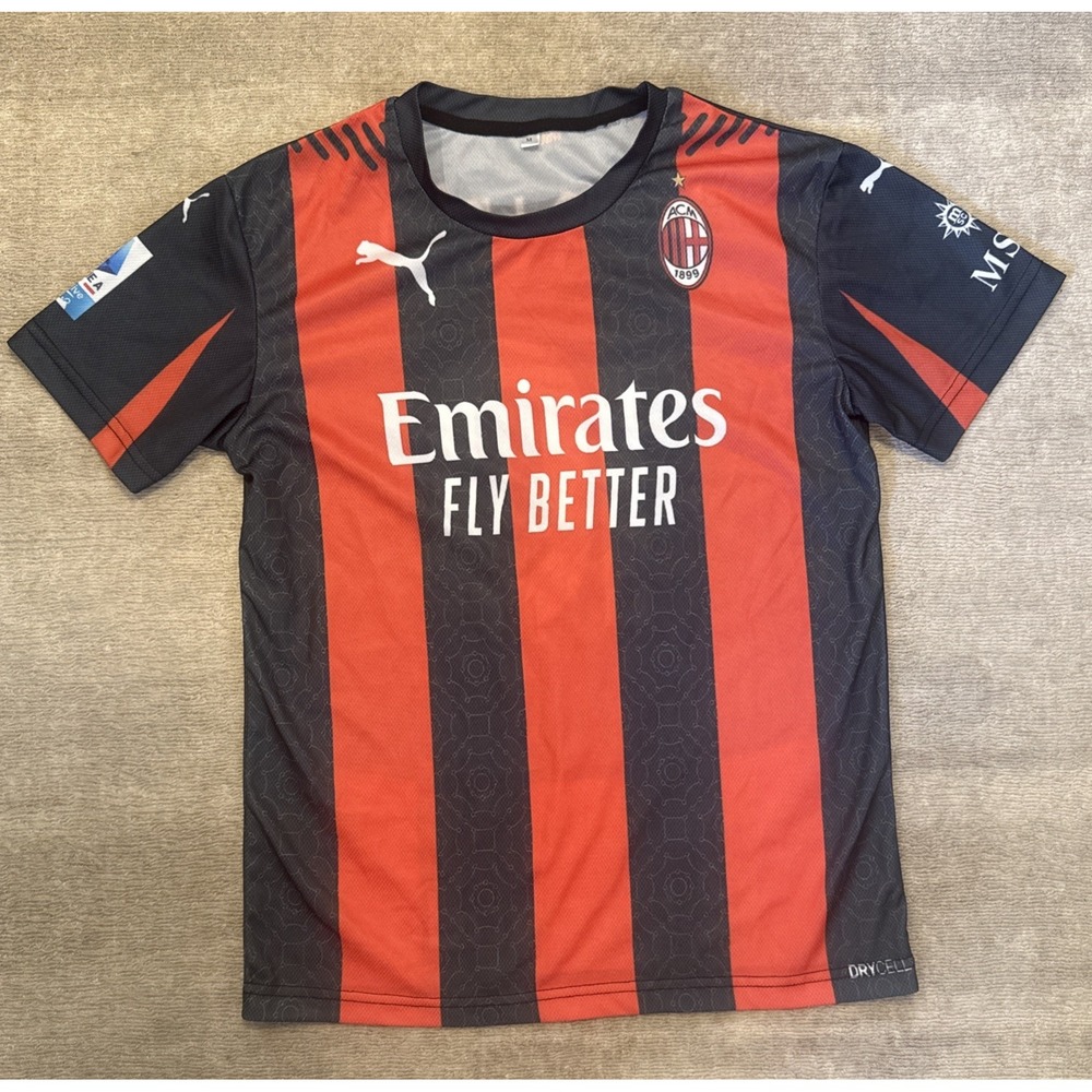 Puma AC Milan Football Club Home  Emirates Soccer Jersey Men's Size Medium